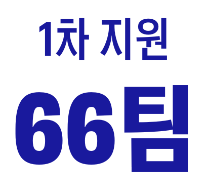 1차 지원 66팀